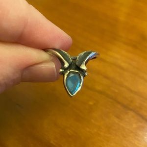 Bloodmilk Silver and Labradorite Ring Nyx’s Diadem